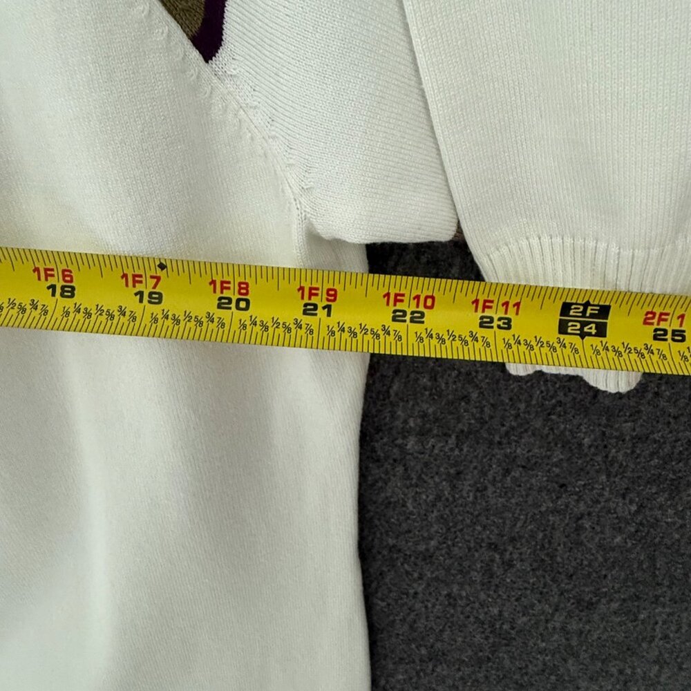 Ashley Stewart New Women White Sweater Sz 18/20 - Picture 6 of 7